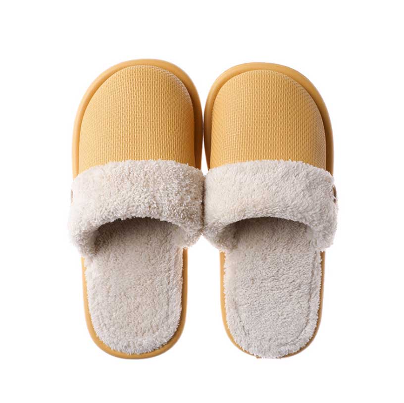 Female Winter Warm Waterproof Non Slip Plush Slippers