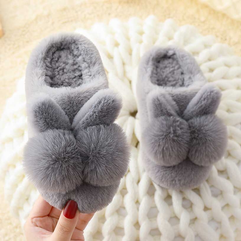 Winter Home Baby Home Cartoon Warm Plush Slippers