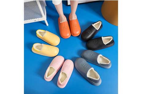 Winter Warm Waterproof Fleece Shoes Home Shoes Lovers