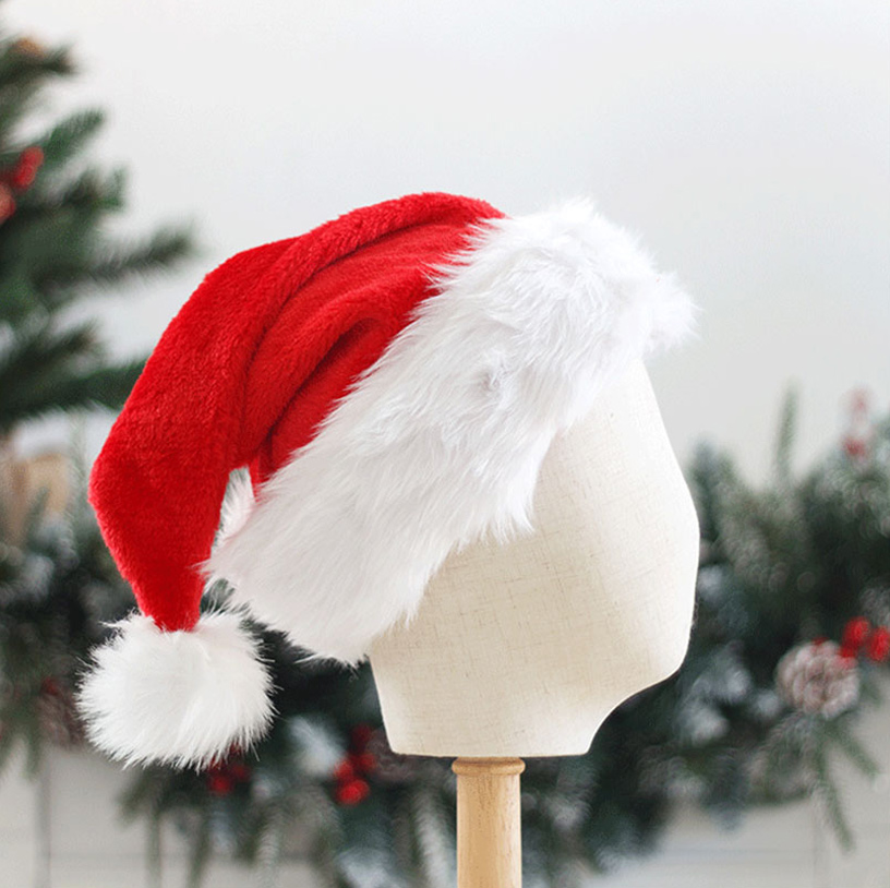 Wholesale Plush Santa Hat Christmas Hat