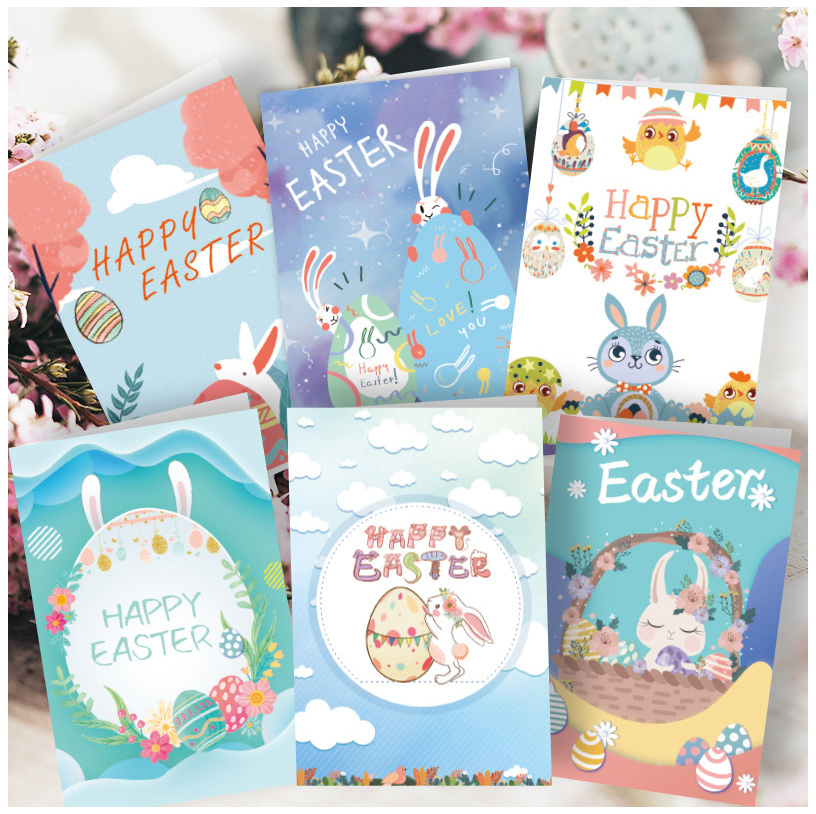 Easter Greeting Card Party Invitation Card Envelope Sticker 6 Set