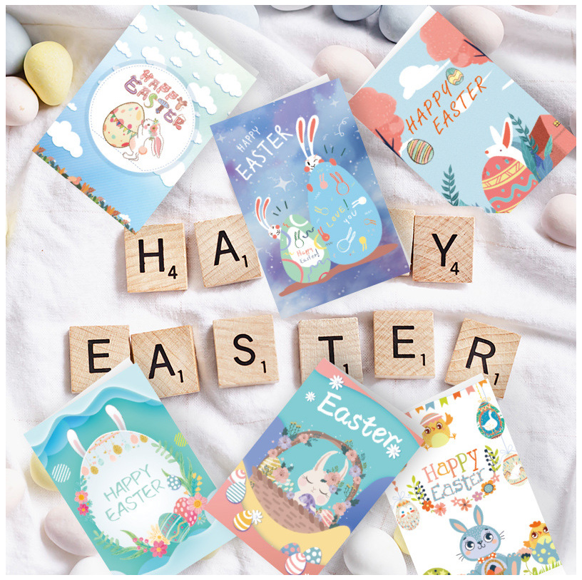 Easter Greeting Card Party Invitation Card Envelope Sticker 6 Set