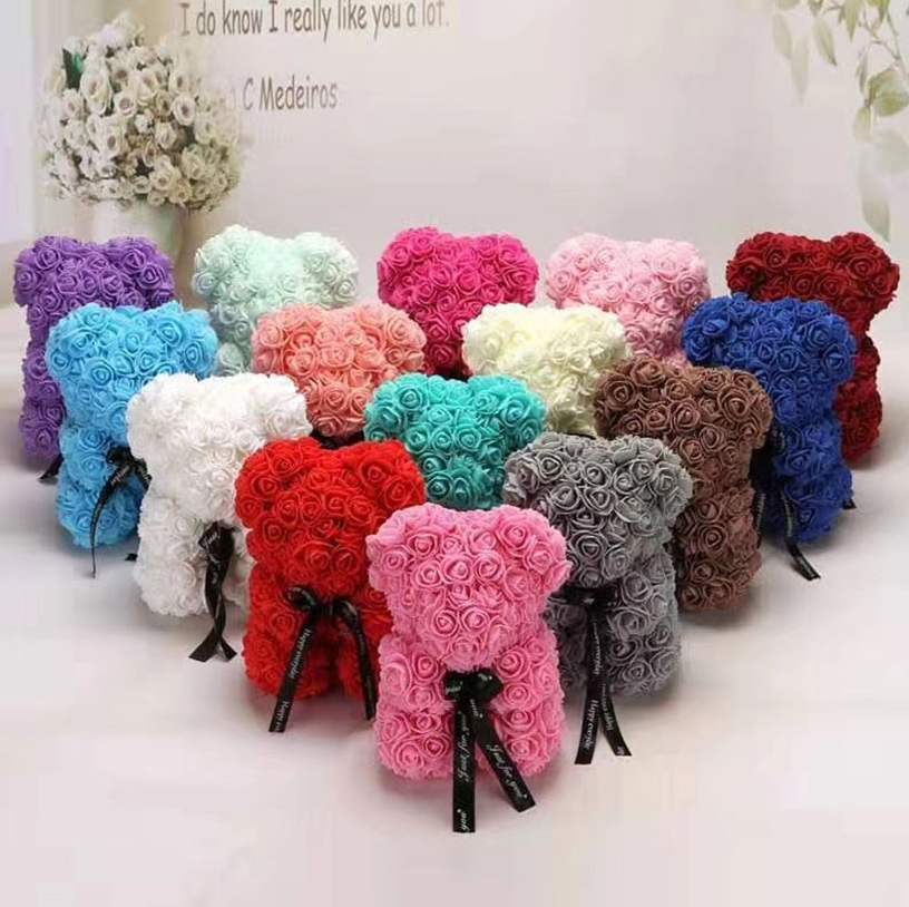 Immortal Flower Imitation Rose Bear Valentine's Day Gift