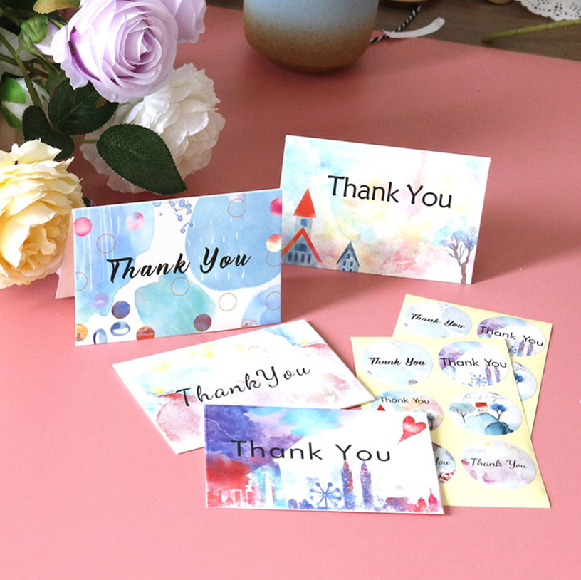 Merry Christmas Festival Greeting Card Thank You Card