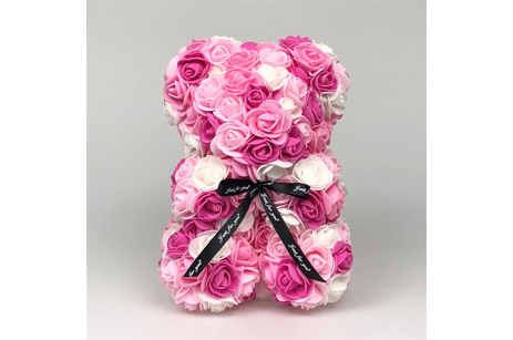 Multicolor Rose Bear Flower Teddy Bear Gift