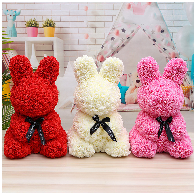 Multicolor Rose Rabbits Flower Rabbits Dogs Gifts
