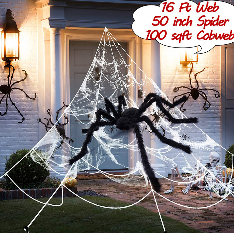 Halloween Decorations Spider Webs Spider Silk Decorations Props