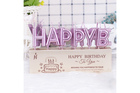 Happy Birthday Letter Candle Cake Candle Baking Accessories