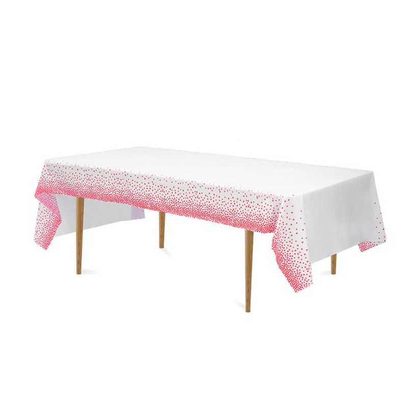 Hot Sale Waterproof and Oil-proof Polka Dot Party Tablecloth