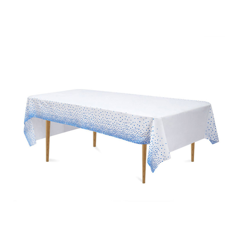 Hot Sale Waterproof and Oil-proof Polka Dot Party Tablecloth