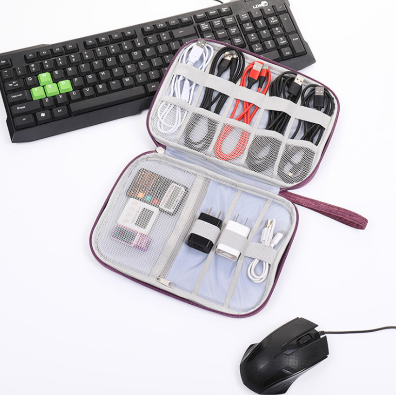 Multi-functional Headset Data Cable Charger Storage Bag