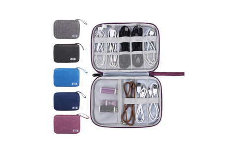 Multi-functional Headset Data Cable Charger Storage Bag