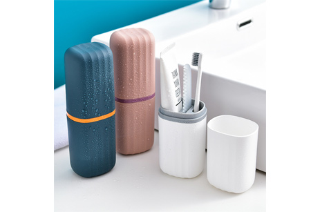 Portable Plastic Travel Rinse Cup Tumbler