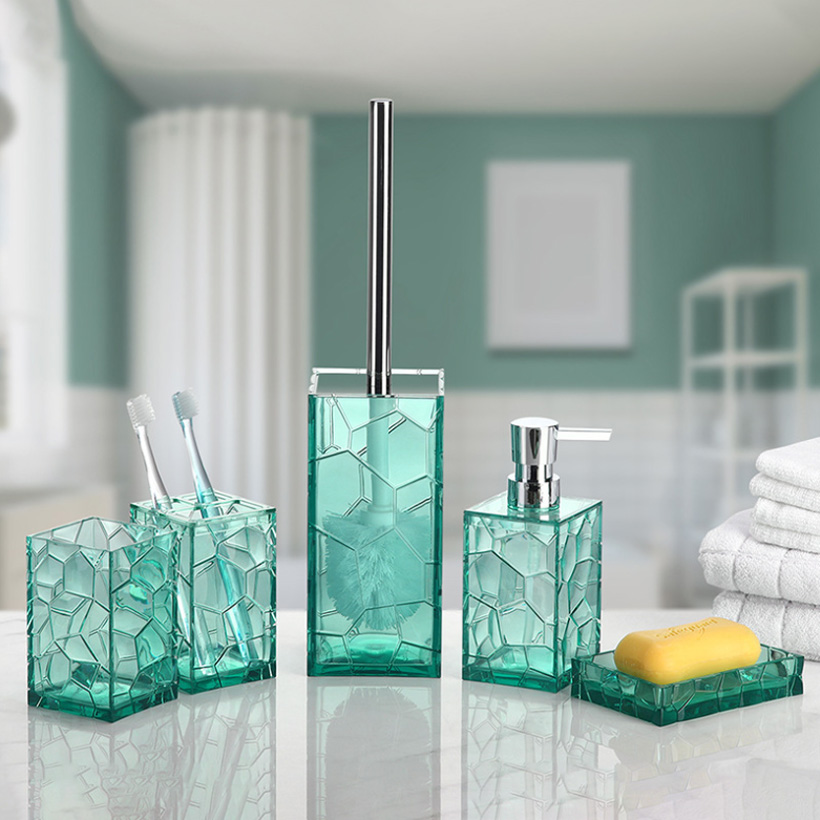 Acrylic Bathroom Set Imitation Glass Bathroom Supplies