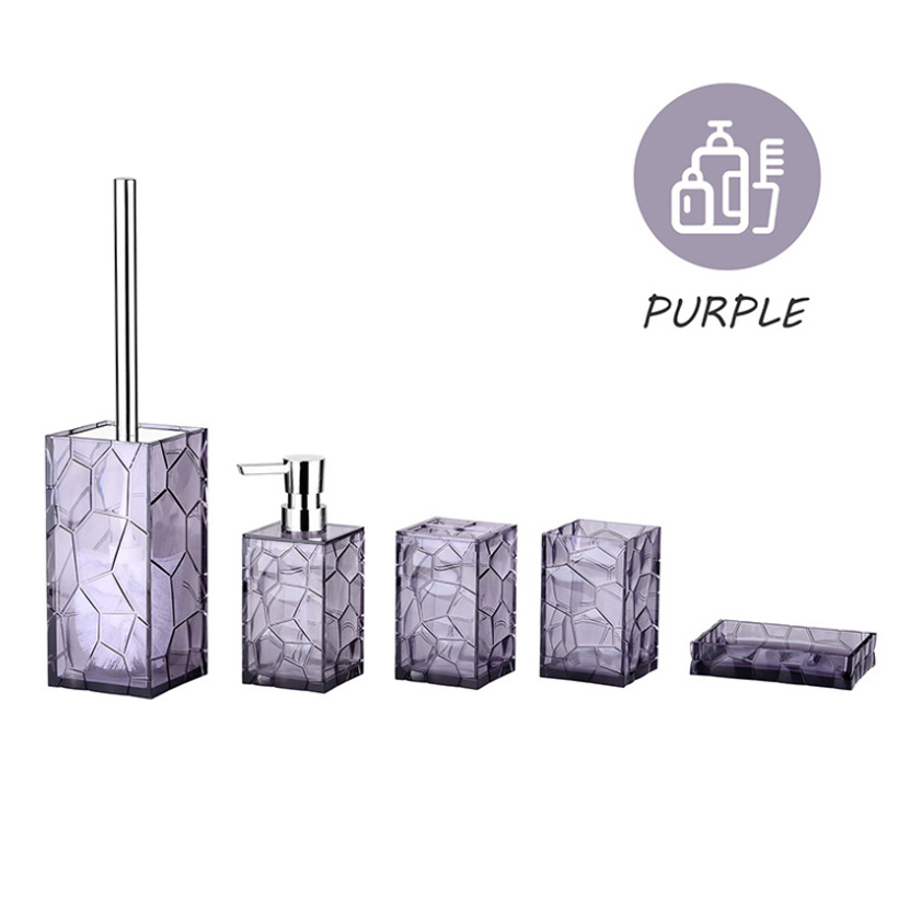 Acrylic Bathroom Set Imitation Glass Bathroom Supplies