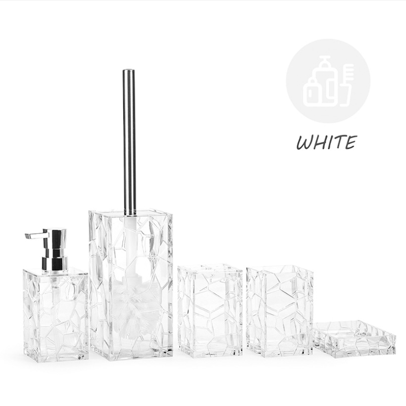 Acrylic Bathroom Set Imitation Glass Bathroom Supplies