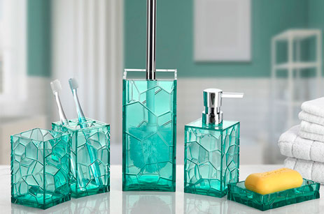 Acrylic Bathroom Set Imitation Glass Bathroom Supplies