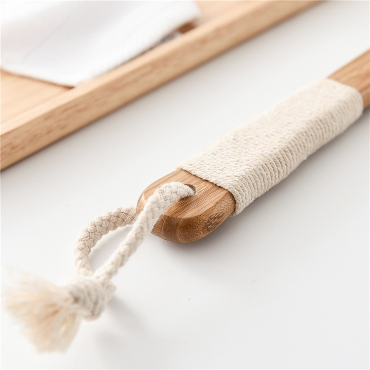 Bristle Bamboo Long Handle Bath Brush