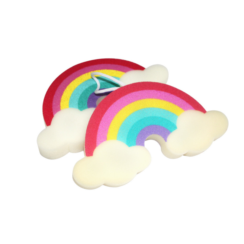 Rainbow Shaped Baby Bath Sponge