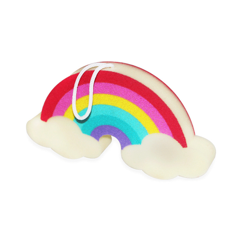 Rainbow Shaped Baby Bath Sponge