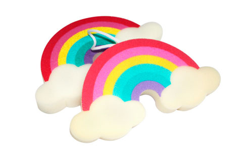 Rainbow Shaped Baby Bath Sponge