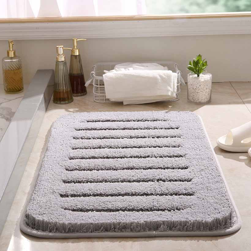 Thickened Flocking Bathroom Absorbent Rugs