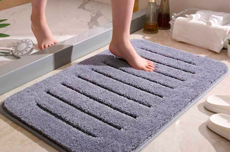 Thickened Flocking Bathroom Absorbent Rugs
