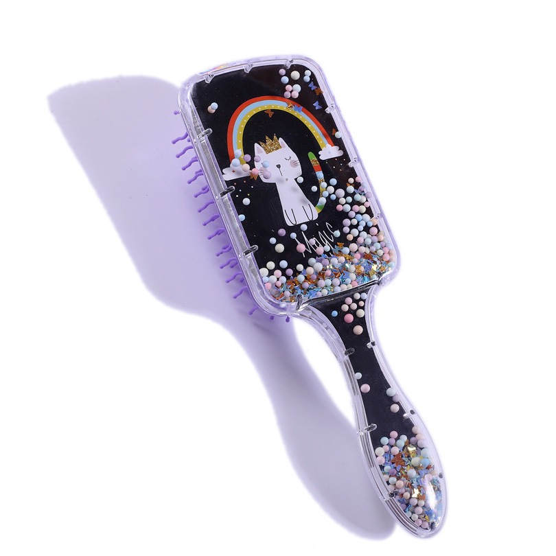 Cartoon Printed Air Cushion Comb Girls Hair Comb