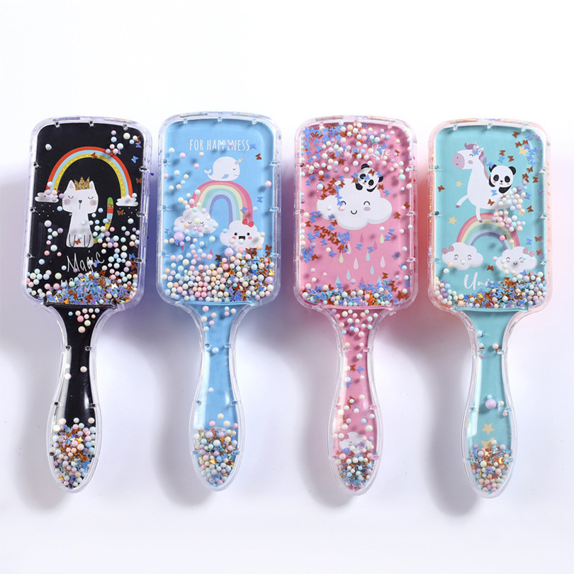 Cartoon Printed Air Cushion Comb Girls Hair Comb