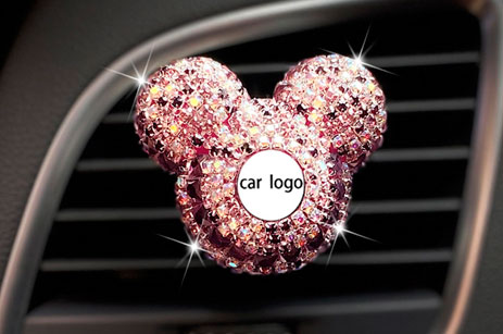 Custom LOGO Crystal Decorate Car Fragrance
