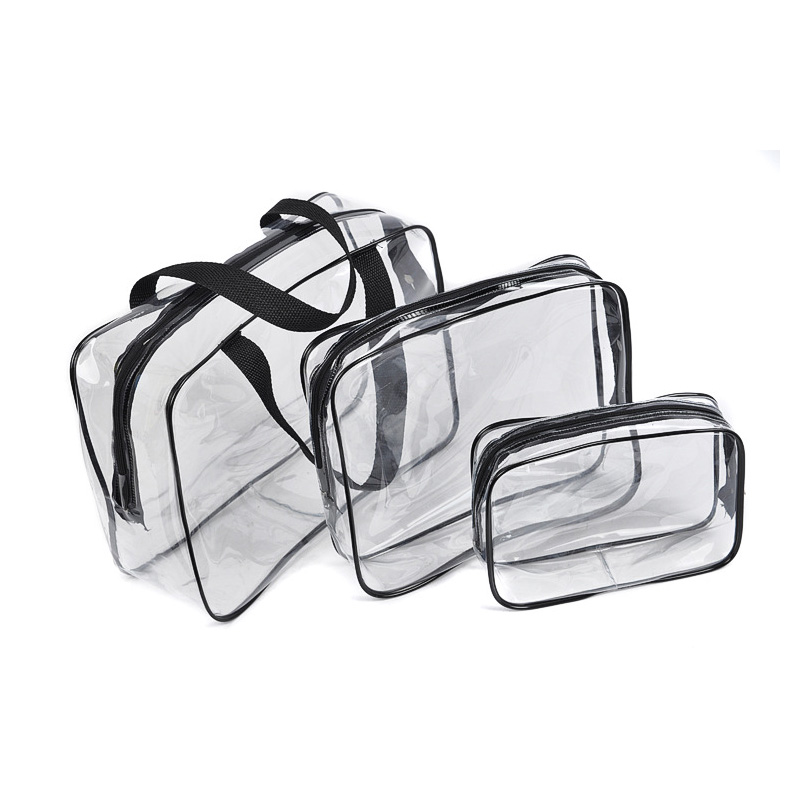 Custom Logo Transparent Waterproof Makeup Bag