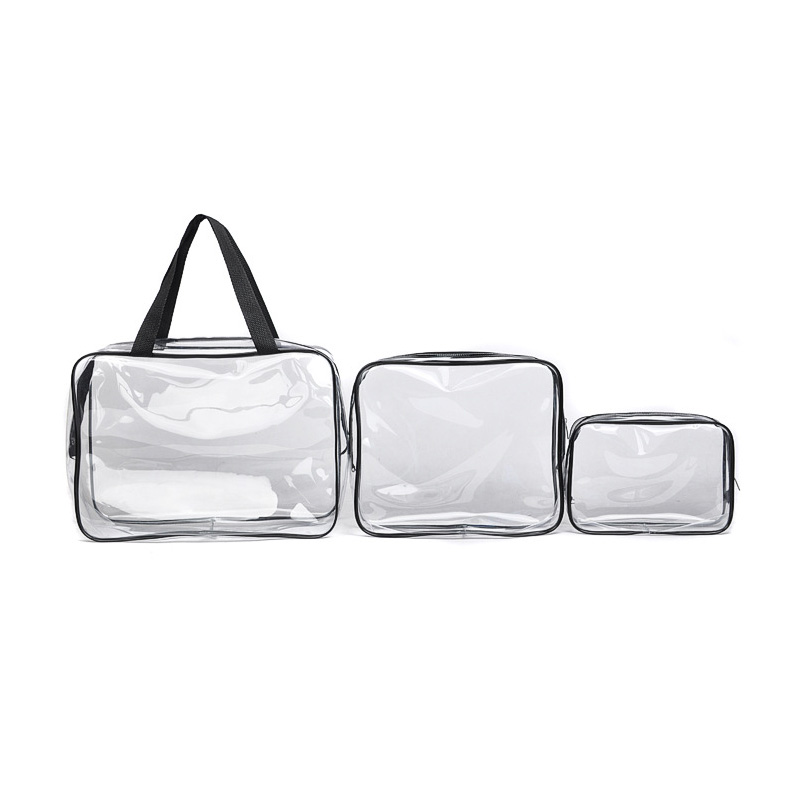 Custom Logo Transparent Waterproof Makeup Bag