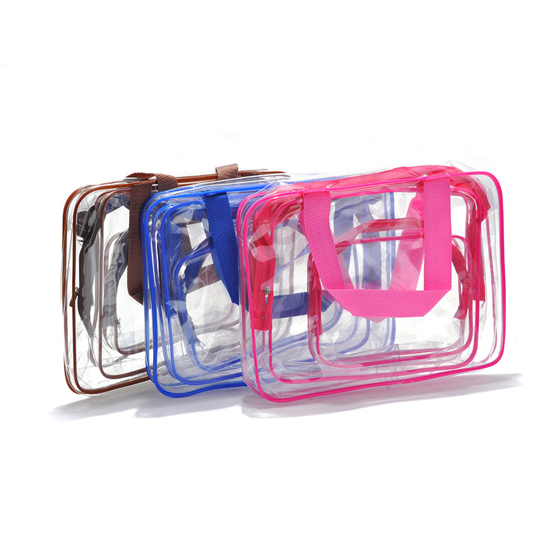 Custom Logo Transparent Waterproof Makeup Bag