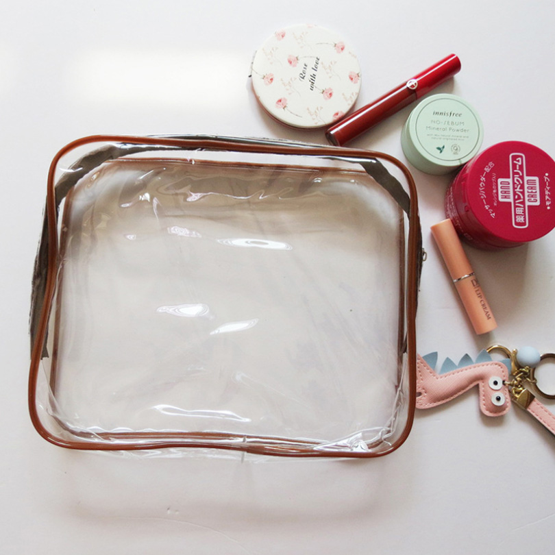 Custom Logo Transparent Waterproof Makeup Bag