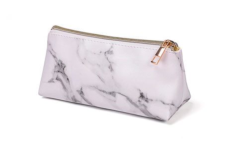 Marble Printed PU Waterproof Makeup Bag