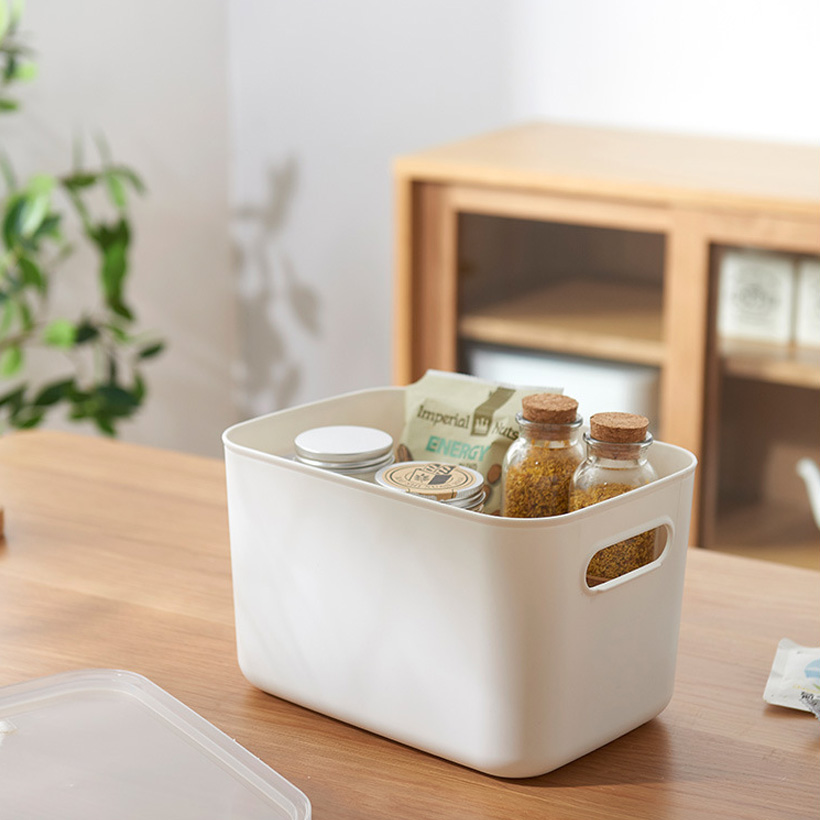 Plastic Anti-fall White Home Sundry Storage Box