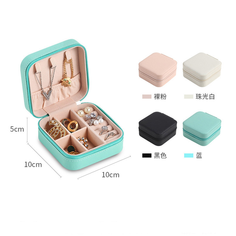 Travel Portable PU Jewel Box Jewelry Storage Box