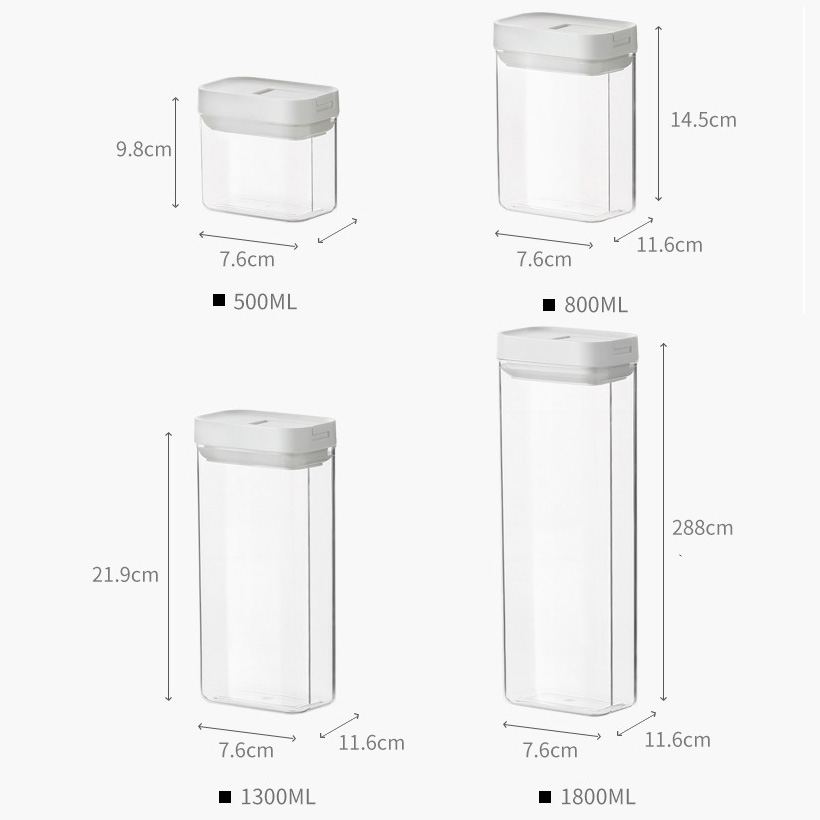 Food Storage Bottles Grain Sealed Jars