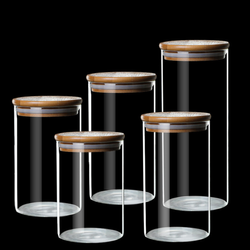 High Borosilicate Glass Storage Jars Sealed Jars
