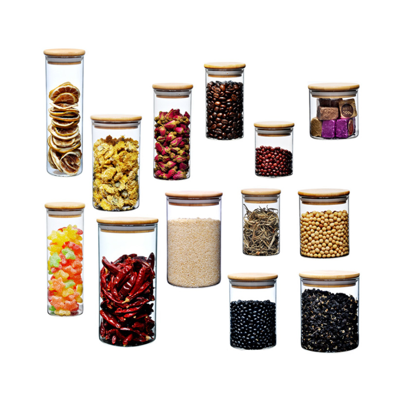 High Borosilicate Glass Storage Jars Sealed Jars