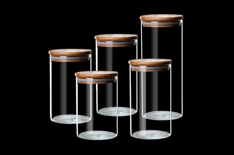 High Borosilicate Glass Storage Jars Sealed Jars