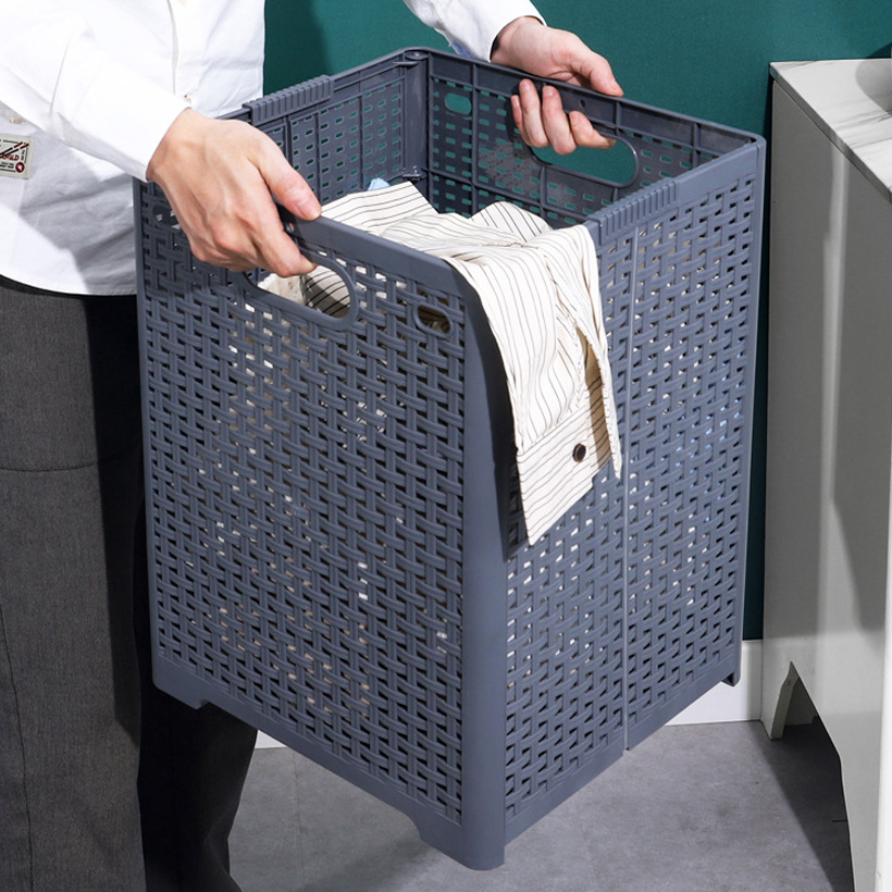 Plastic Bathroom Laundry Basket