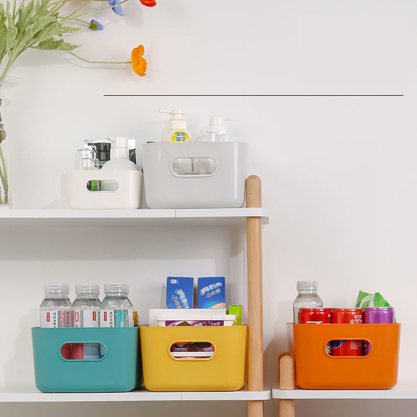 Plastic Household Table Top Storage Basket