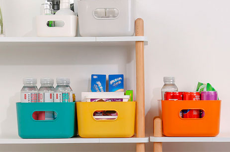 Plastic Household Table Top Storage Basket