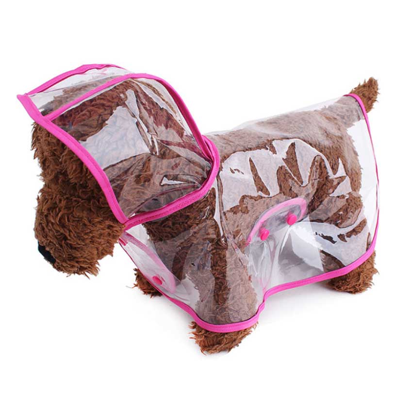 Fashionable See-through Dogs Raincoats