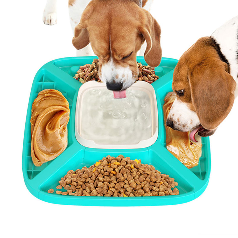 Dog Slow Feeder Automatic Toys Food Catapult Square