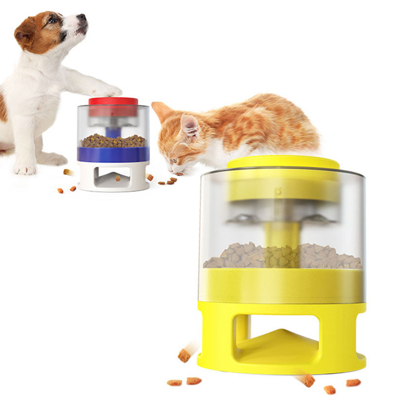 Dog Slow Feeder Automatic Toys Food Catapult Square