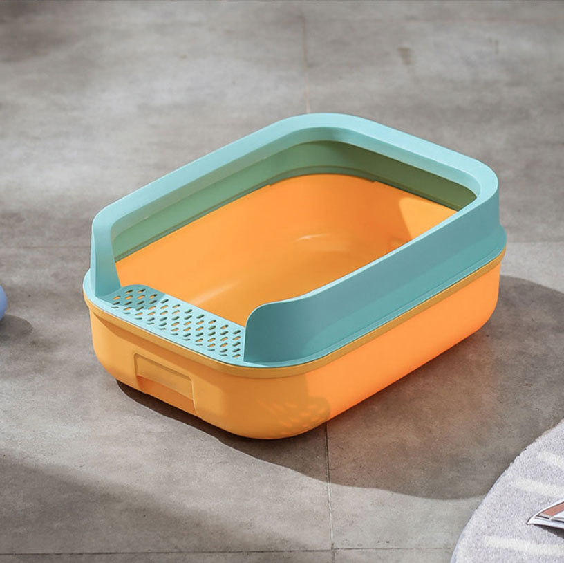 Semi-enclosed Cat Litter Box Anti-splash Cat Toilet