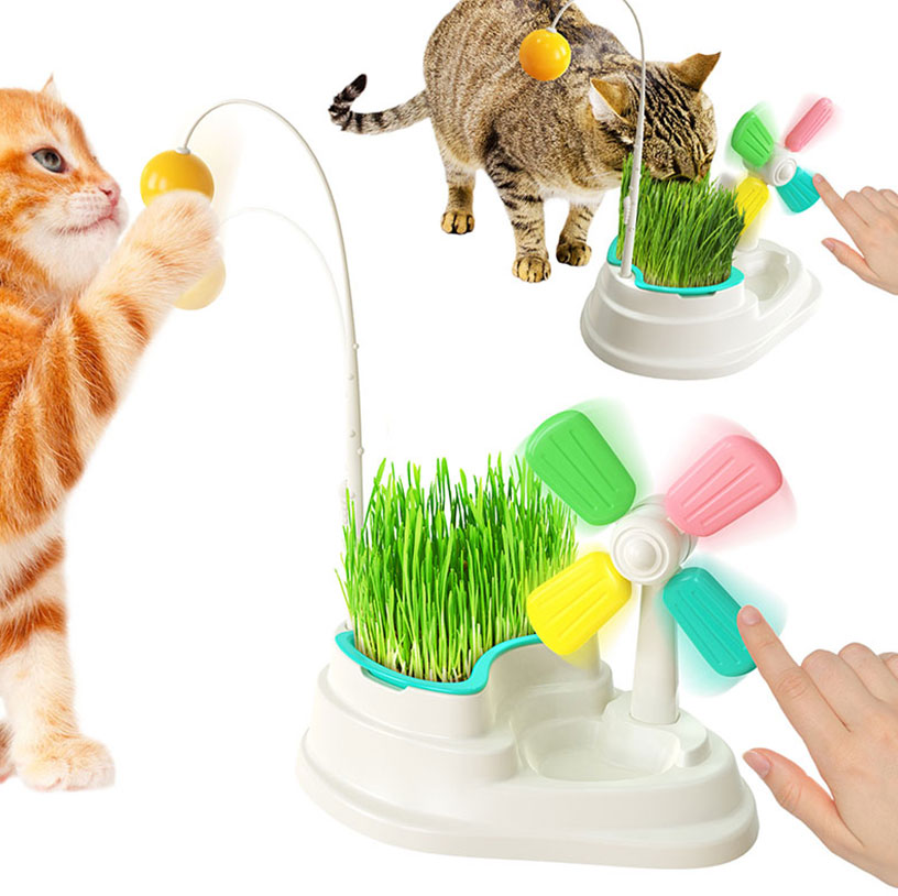 Catgrass Catball Windmill Three-in-one Cat Toy