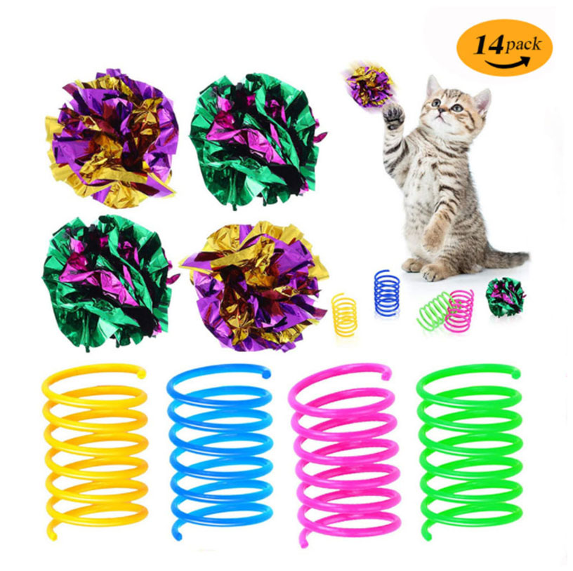 Pet Cat Toy Set Teaser Cat Stick Plush Mouse Set